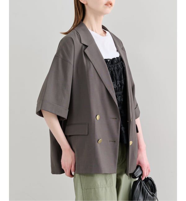 U by SPICK&SPAN「《追加予約》ウォッシャブルリネンジャケット」|テーラードジャケット|
