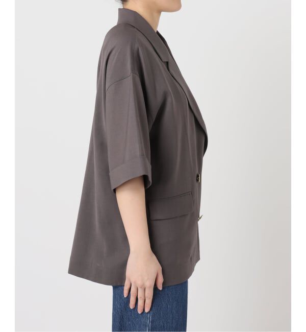 U by SPICK&SPAN「《追加予約》ウォッシャブルリネンジャケット」|テーラードジャケット|