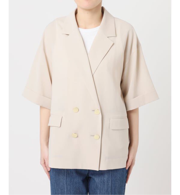 U by SPICK&SPAN「《追加予約》ウォッシャブルリネンジャケット」|テーラードジャケット|