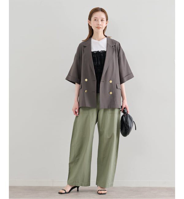U by SPICK&SPAN「《追加予約》ウォッシャブルリネンジャケット」|テーラードジャケット|