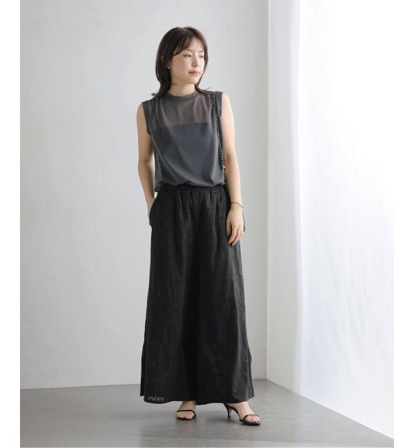  「【洗える】ジャカードワイドパンツ」|その他|
