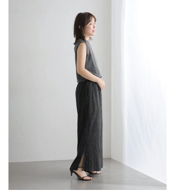  「【洗える】ジャカードワイドパンツ」|その他|