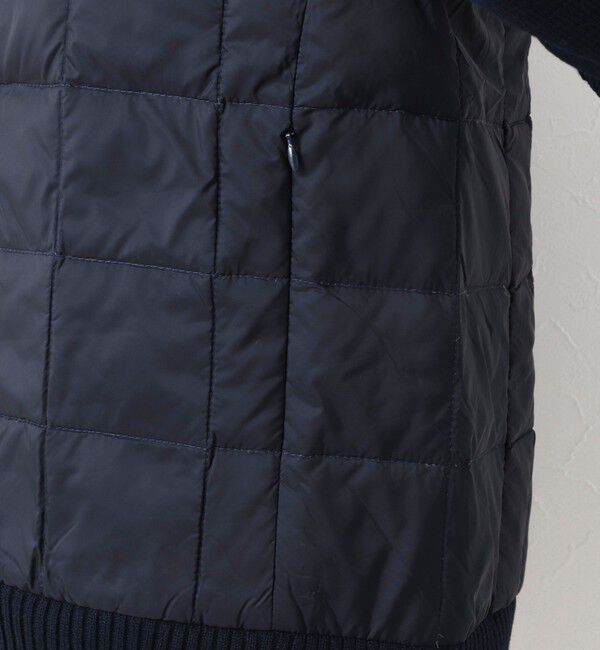 NOLLEY'S goodman「【TAION/タイオン】別注HI NECK DOWN JKT WITH SLEEVE KNIT 25AW」|ブルゾン・スタジャン|