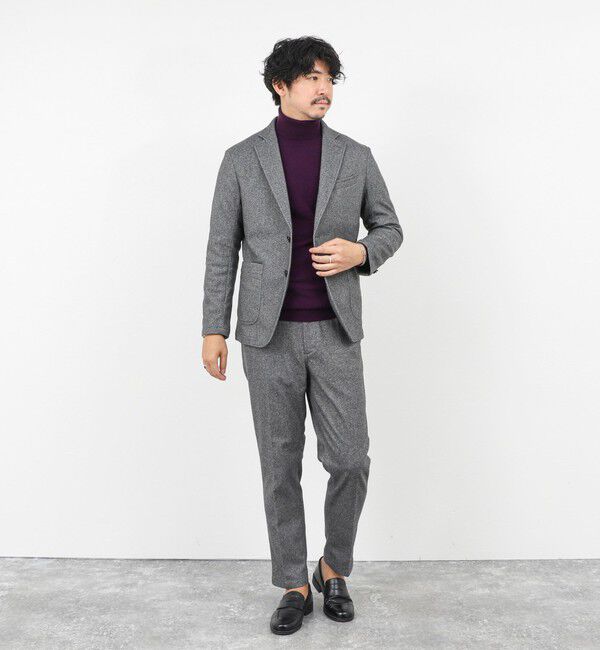 NOLLEY'S goodman「《セットアップ対応》【Active Jersey】ホームスパン ストレッチイージーJK」|テーラードジャケット|
