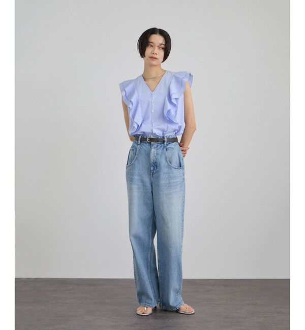SALON adam et rope'「【W S（ドゥーブル）】レザーオーバルバックルベルト 2」|ベルト|