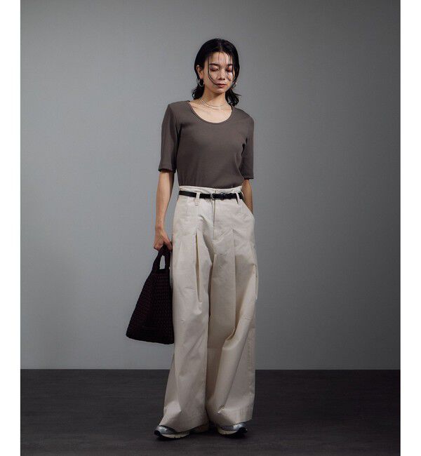 SALON adam et rope'「【W S（ドゥーブル）】レザーオーバルバックルベルト 2」|ベルト|
