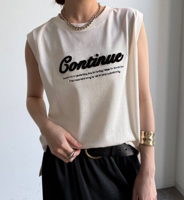  「【WEB限定】【接触冷感＆吸水速乾】ロゴ刺繍タンク」|Tシャツ・カットソー|