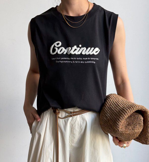  「【WEB限定】【接触冷感＆吸水速乾】ロゴ刺繍タンク」|Tシャツ・カットソー|