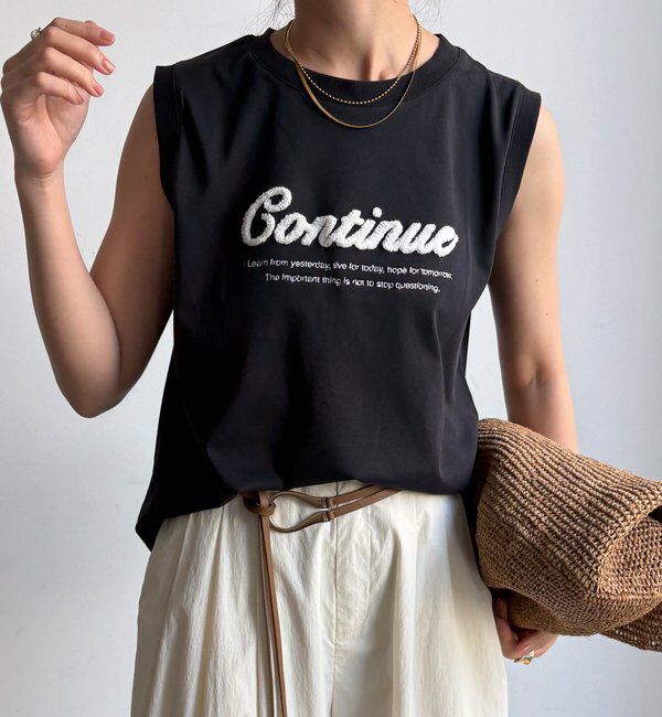  「【WEB限定】【接触冷感＆吸水速乾】ロゴ刺繍タンク」|Tシャツ・カットソー|