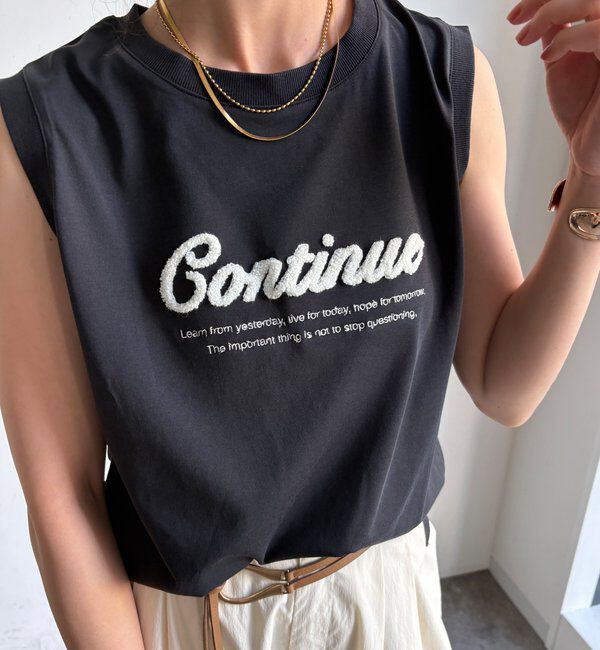  「【WEB限定】【接触冷感＆吸水速乾】ロゴ刺繍タンク」|Tシャツ・カットソー|