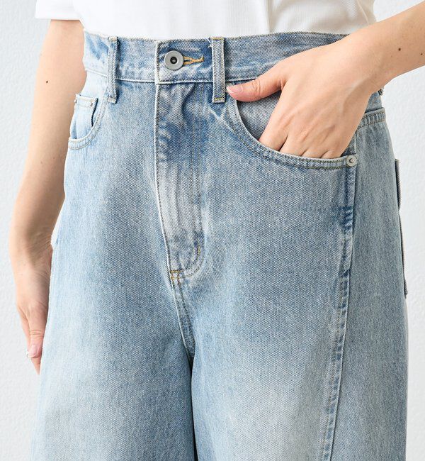  「【トレンド感抜群/立体的なフォルムが魅力】ソフトバレルデニム」|デニム|
