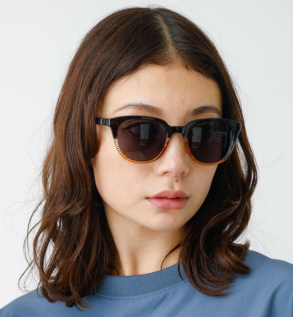 Rouge vif「【LE FOON / ルフォーン】キャッツアイサングラス」|メガネ|ブラック系その他2