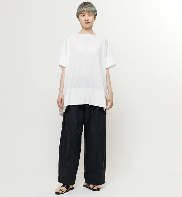 Soffitto「【nota della mano sinistra（ノータ デラ マノ シニストラ）】センター切替スリットBIGトップス」|Tシャツ・カットソー|