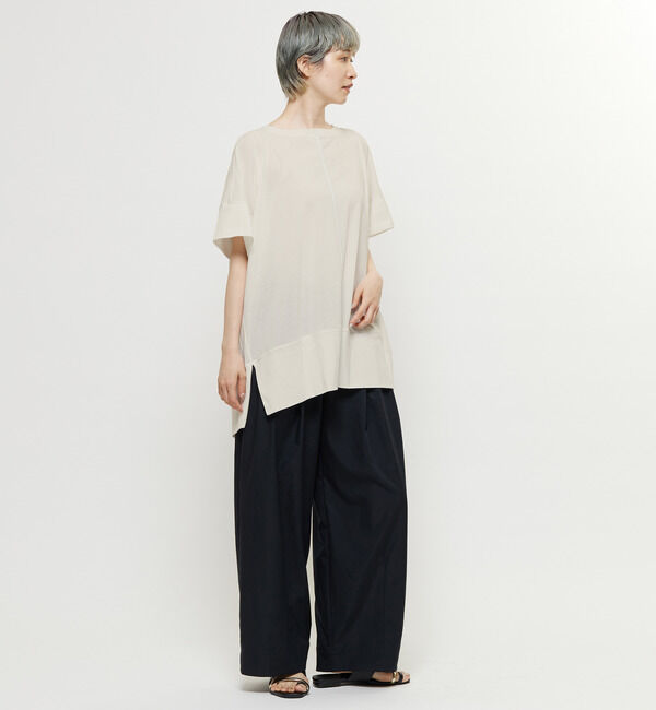 Soffitto「【nota della mano sinistra（ノータ デラ マノ シニストラ）】センター切替スリットBIGトップス」|Tシャツ・カットソー|