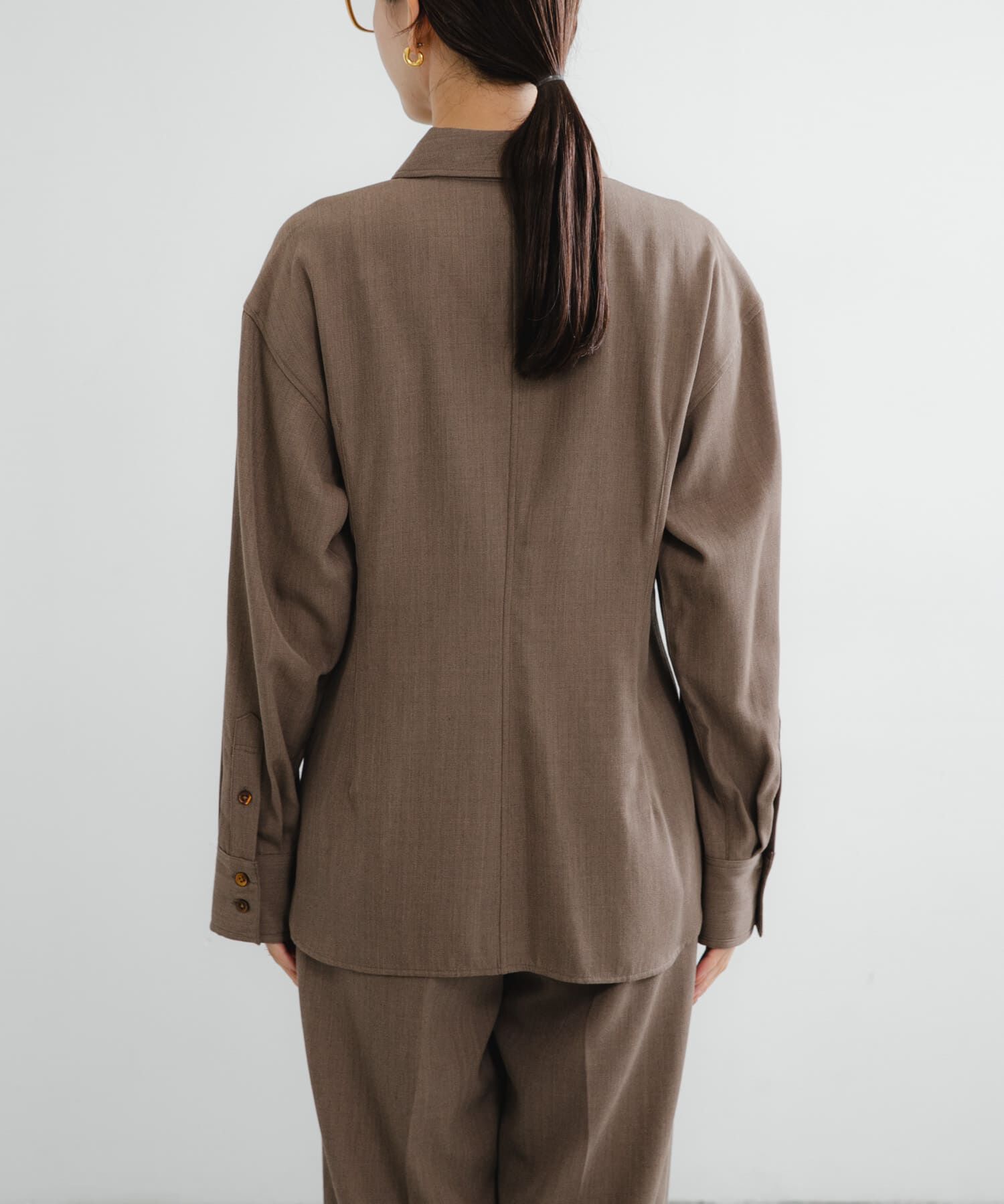 URBAN RESEARCH「new basic　WOOL TWILL SHAPE SHIRTS」|シャツ・ブラウス|
