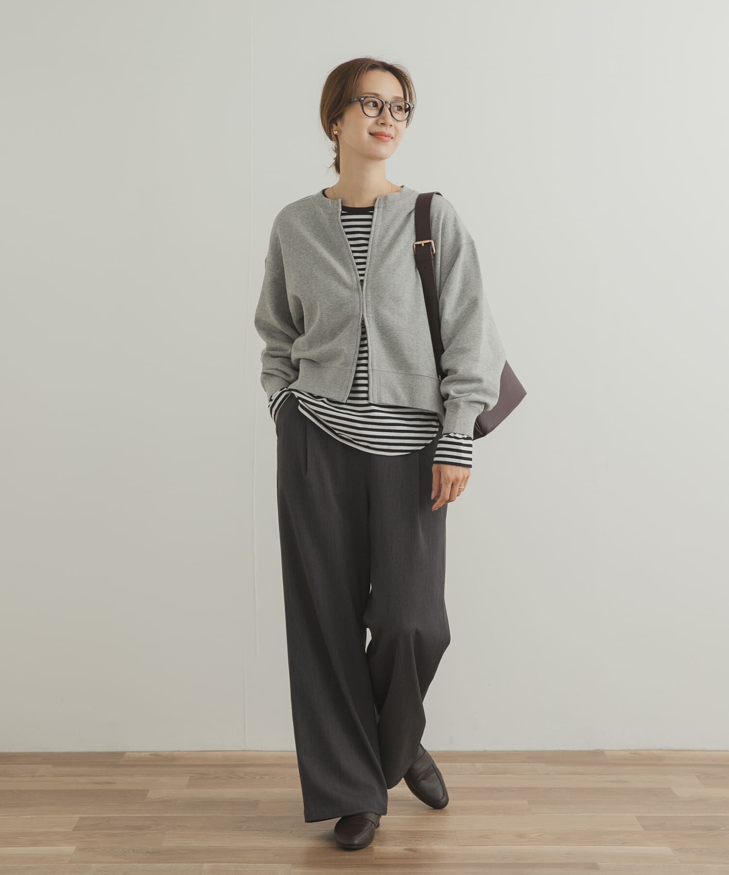 URBAN RESEARCH DOORS「『WEB/一部店舗限定カラー』コットンスウェットZIPカーディガン」|カーディガン|