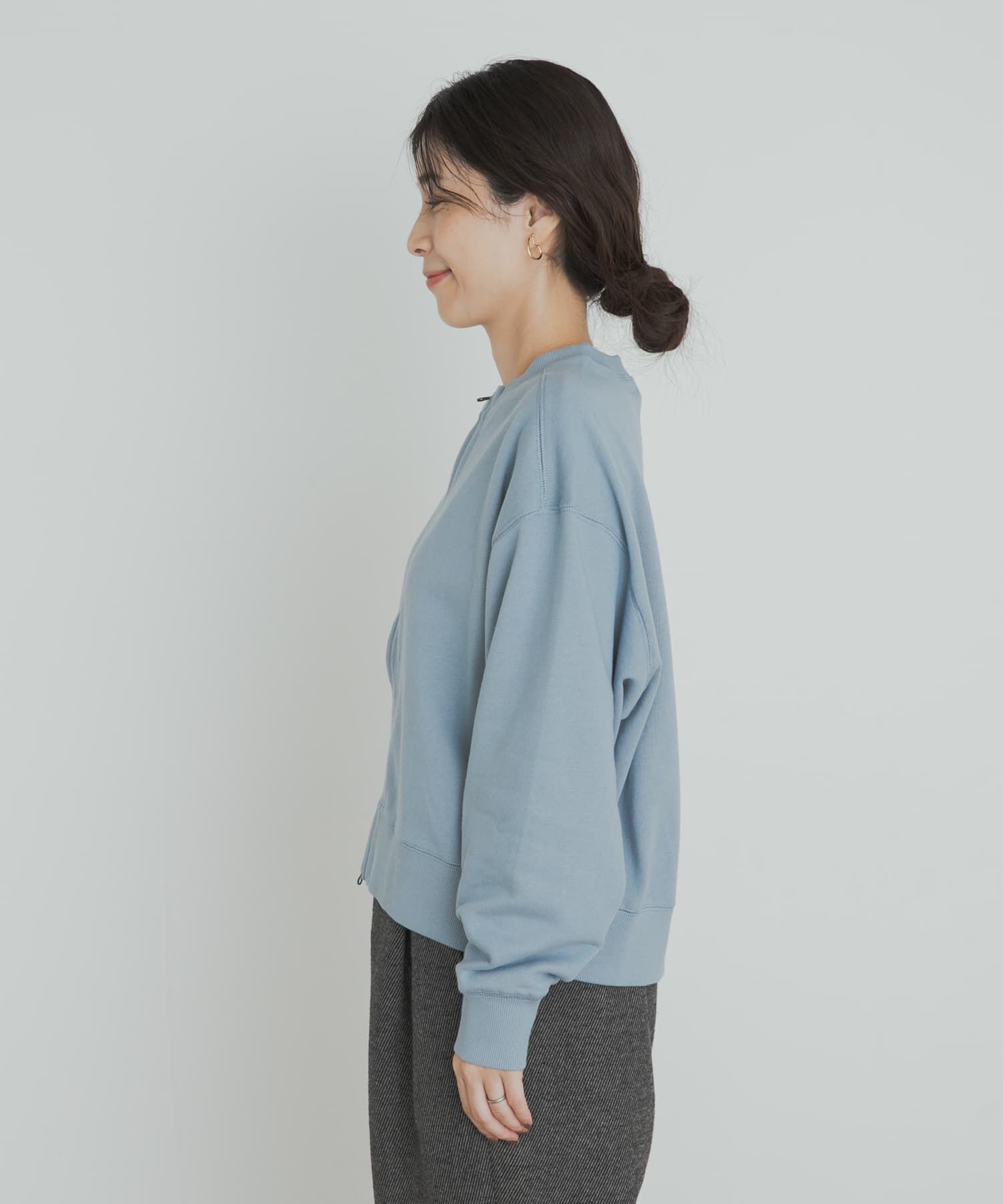 URBAN RESEARCH DOORS「『WEB/一部店舗限定カラー』コットンスウェットZIPカーディガン」|カーディガン|