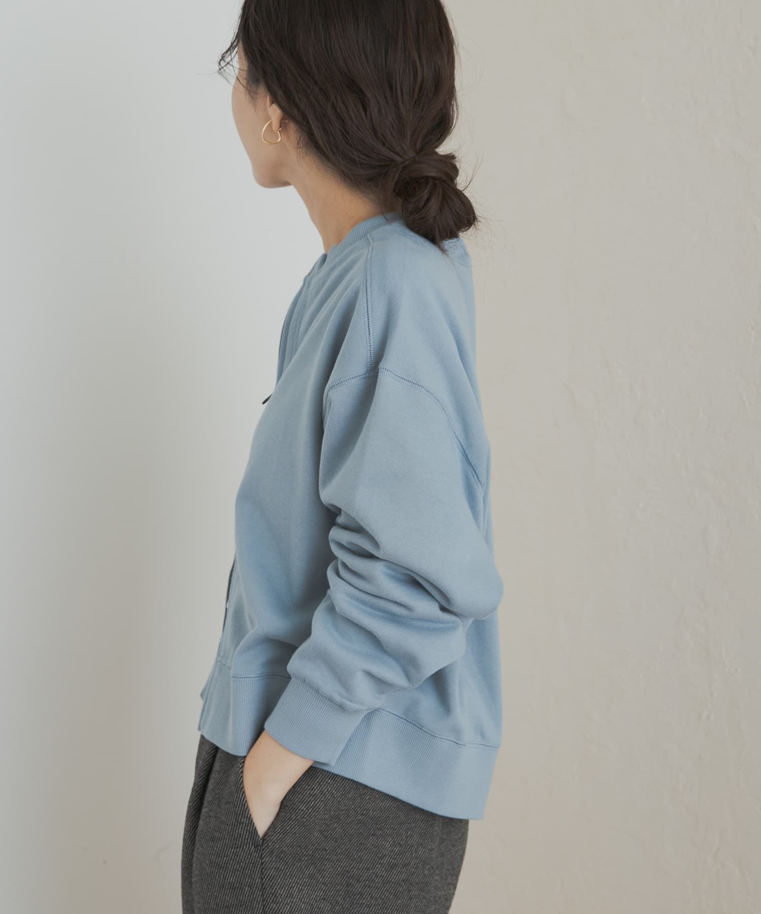 URBAN RESEARCH DOORS「『WEB/一部店舗限定カラー』コットンスウェットZIPカーディガン」|カーディガン|