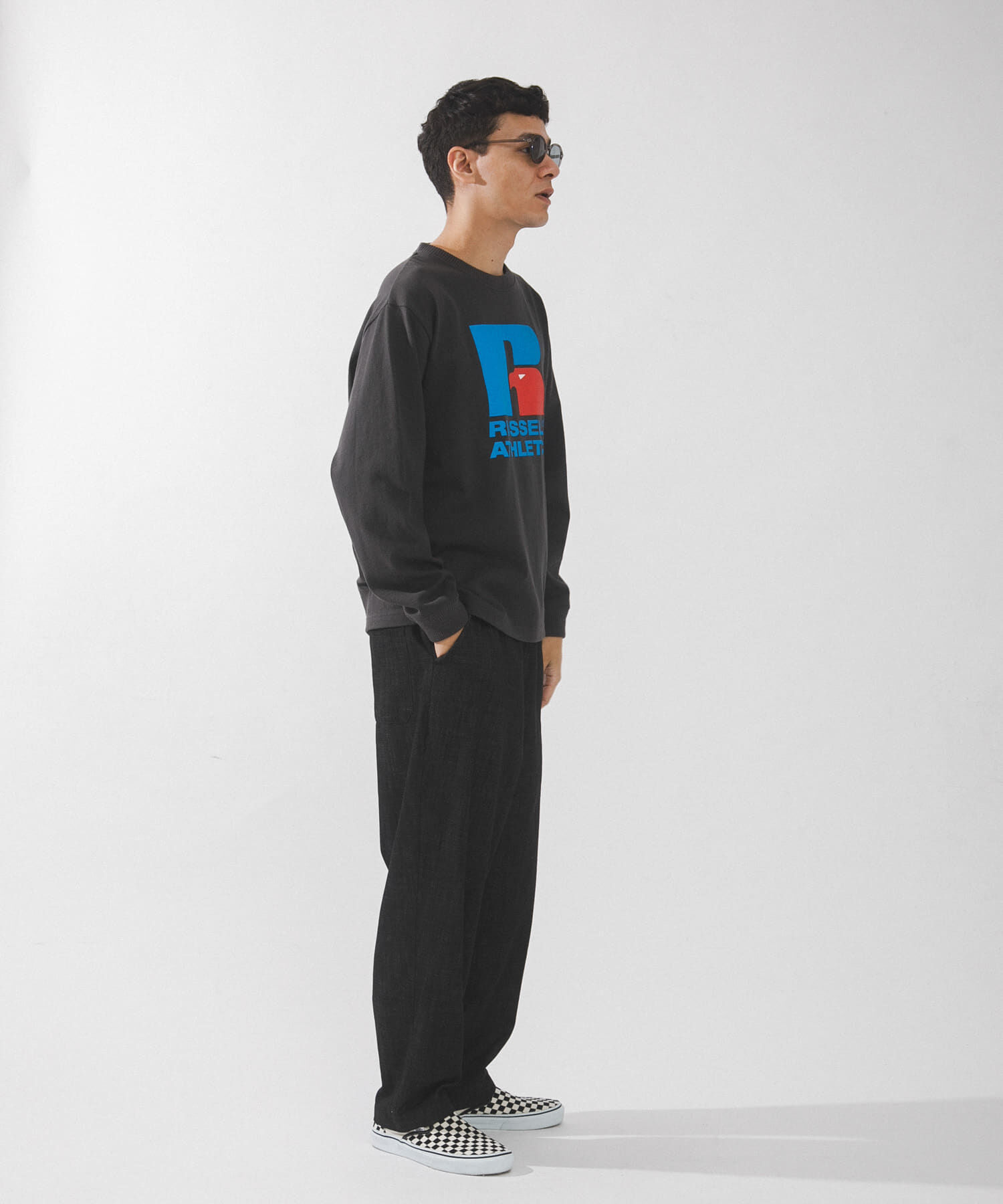 Sonny Label 「『別注』RUSSELL ATHLETIC&times;SonnyLabel　プリントヘビージャージーロングTシャツ」|Tシャツ・カットソー|