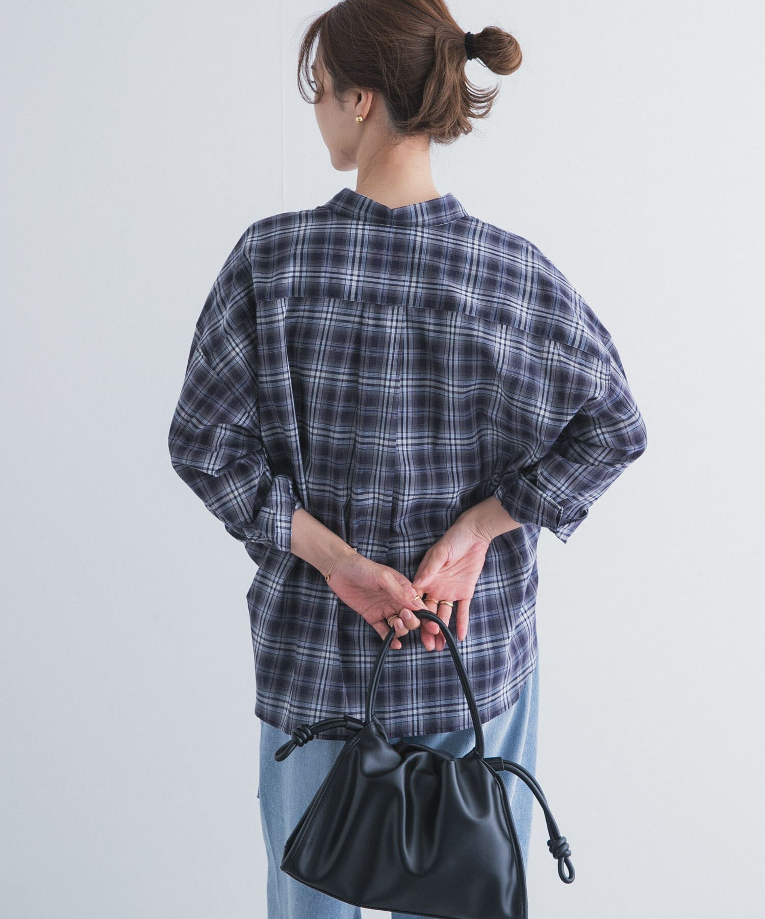 URBAN RESEARCH DOORS「チェックシアーシャツ」|シャツ・ブラウス|