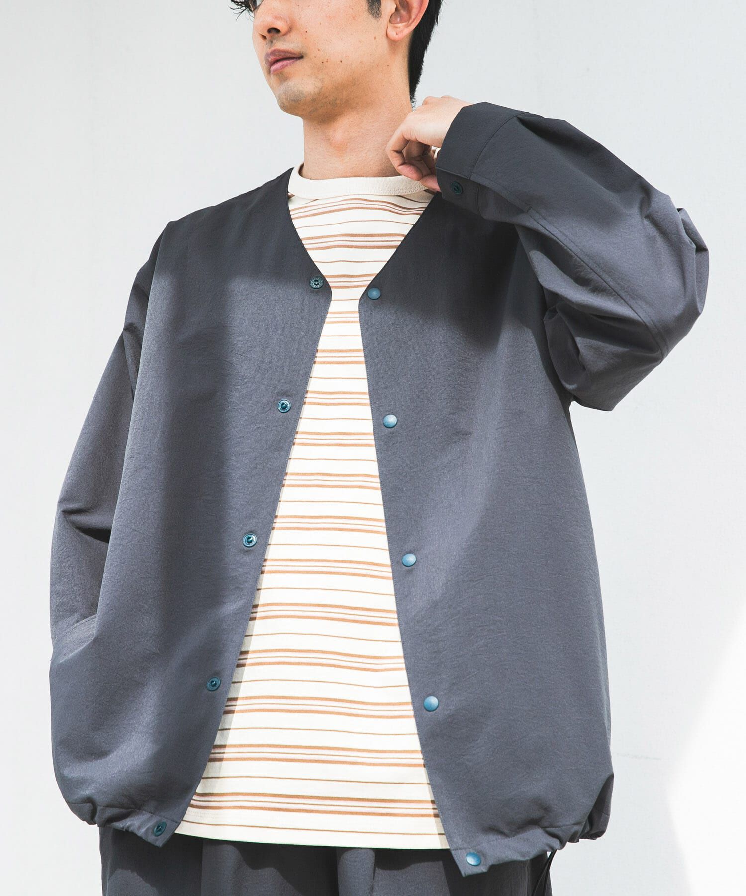 URBAN RESEARCH DOORS「『別注』Marmot&times;DOORS　DOTAIR CARDIGAN SHIRTS」|ノーカラージャケット|
