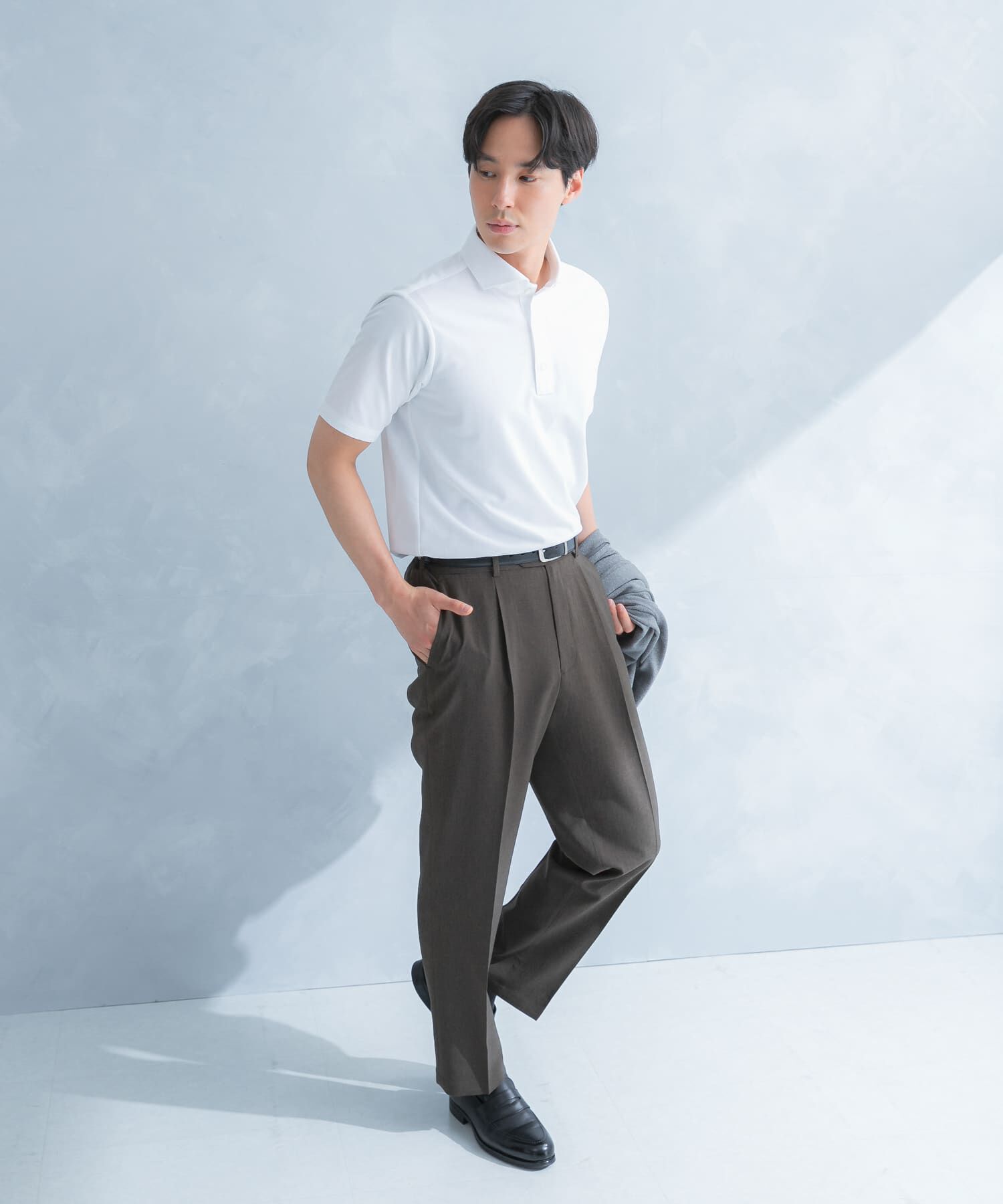 URBAN RESEARCH DOORS「LIFE STYLE TAILOR 　カッタウェイ半袖プルオーバー」|シャツ・ブラウス|