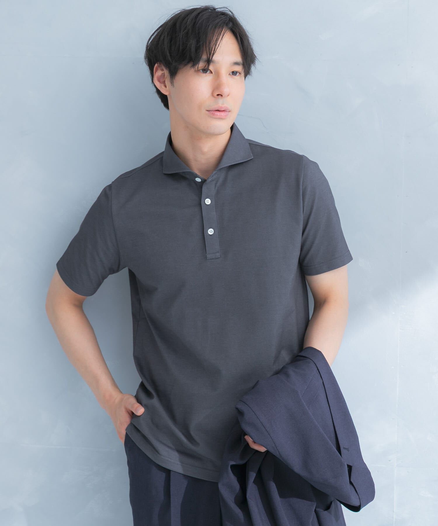 URBAN RESEARCH DOORS「LIFE STYLE TAILOR 　カッタウェイ半袖プルオーバー」|シャツ・ブラウス|