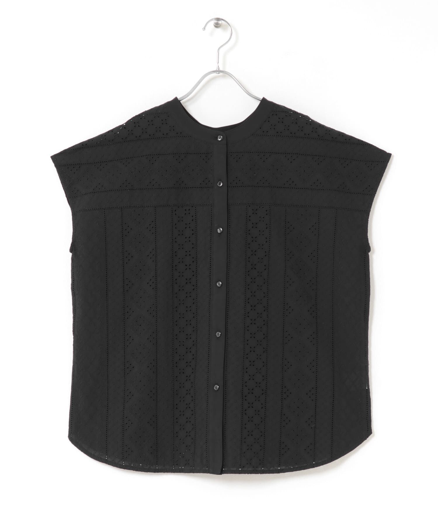 Sonny Label 「『WEB限定』バンドカラーコットンレースシャツ」|シャツ・ブラウス|