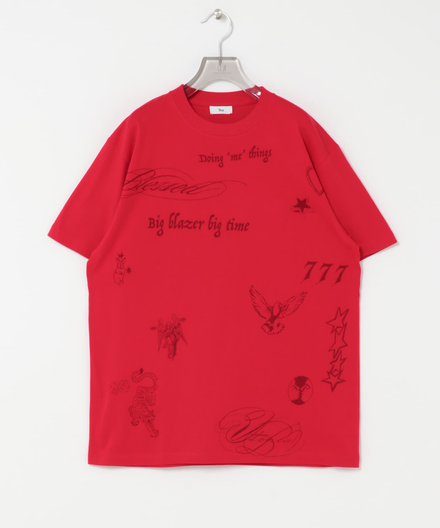 URBAN RESEARCH「Teya　TATOO T-SHIRTS」|Tシャツ・カットソー|レッド