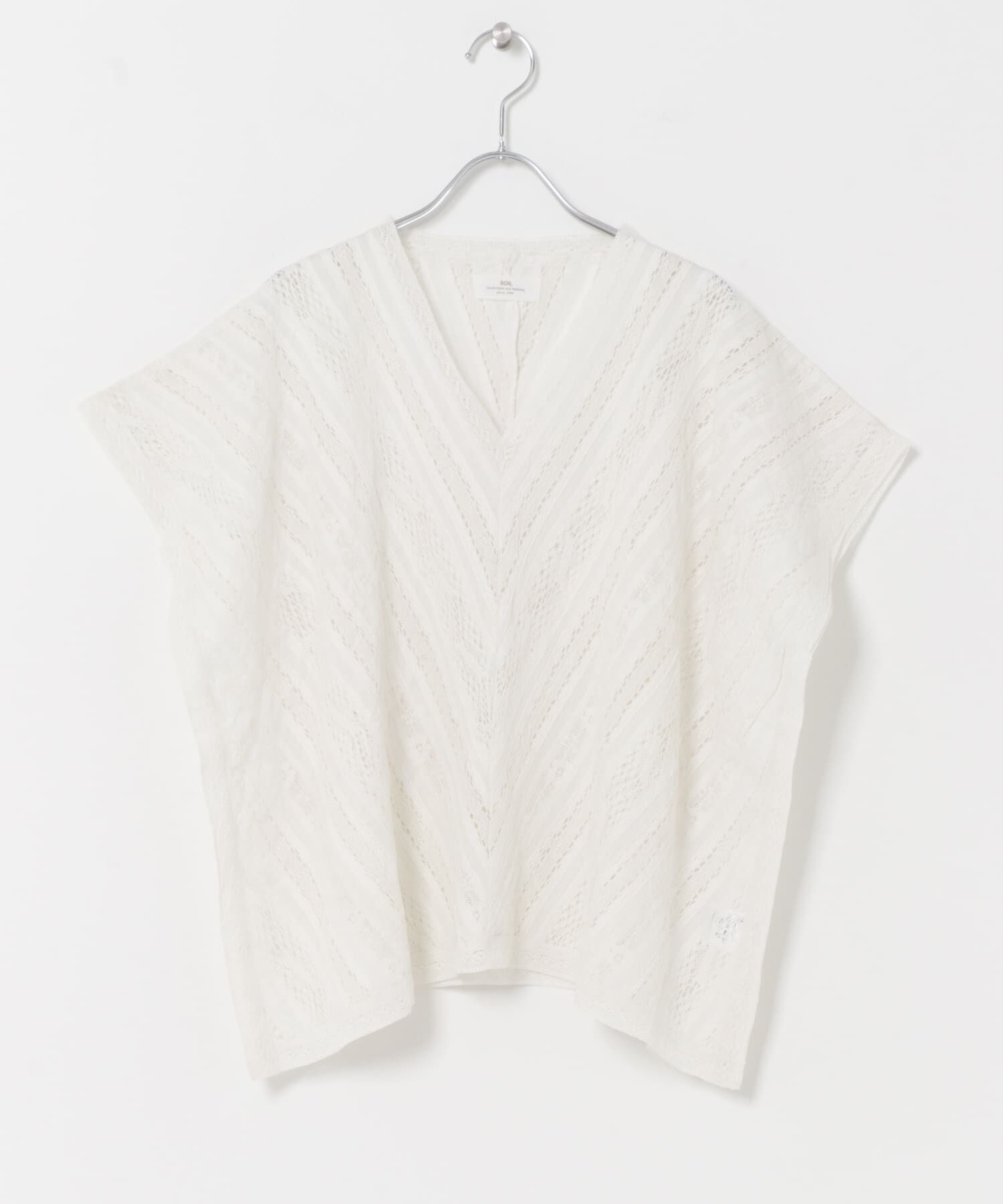 URBAN RESEARCH DOORS「SOIL　LACE FRENCH SLEEVE」|シャツ・ブラウス|