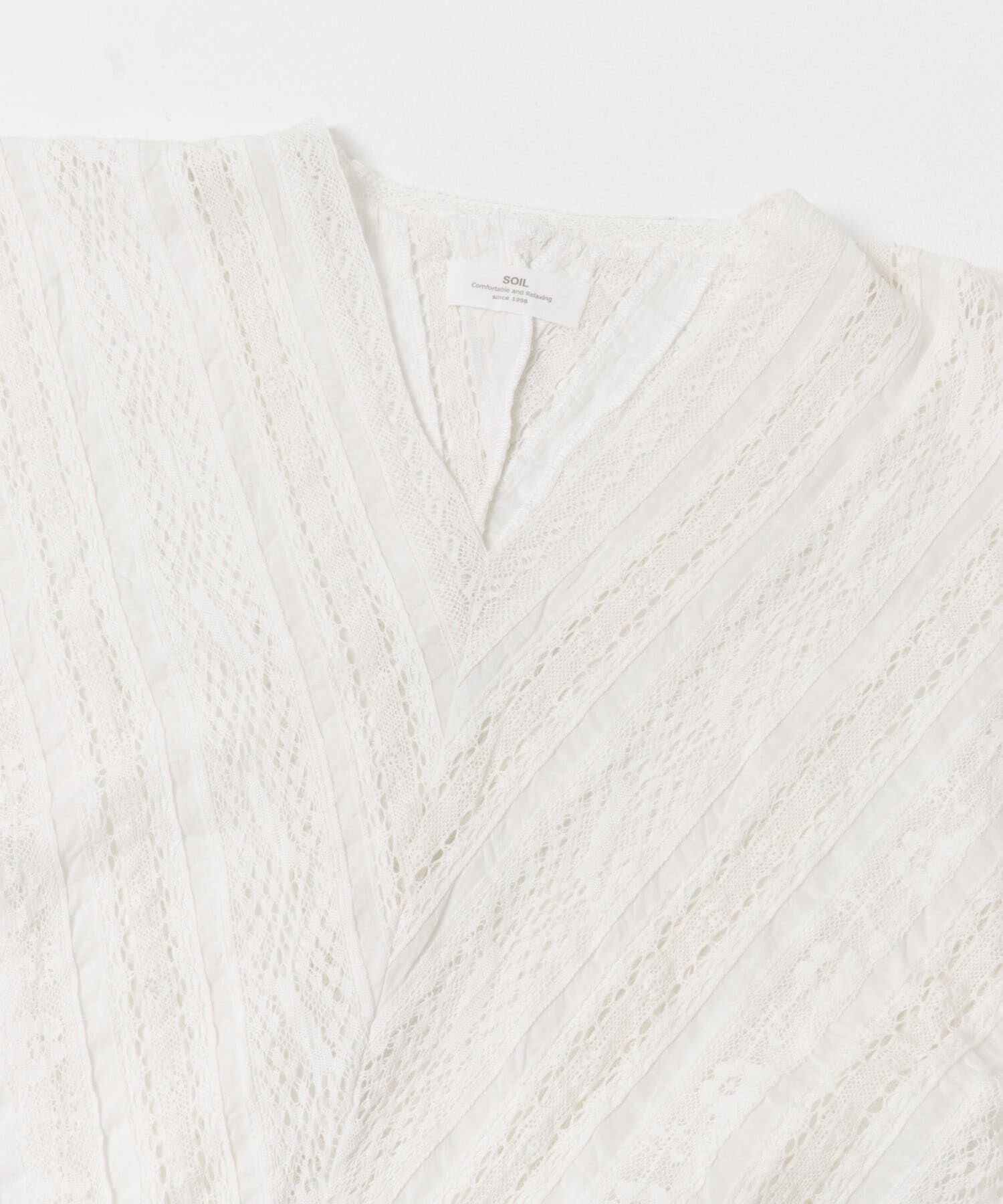URBAN RESEARCH DOORS「SOIL　LACE FRENCH SLEEVE」|シャツ・ブラウス|