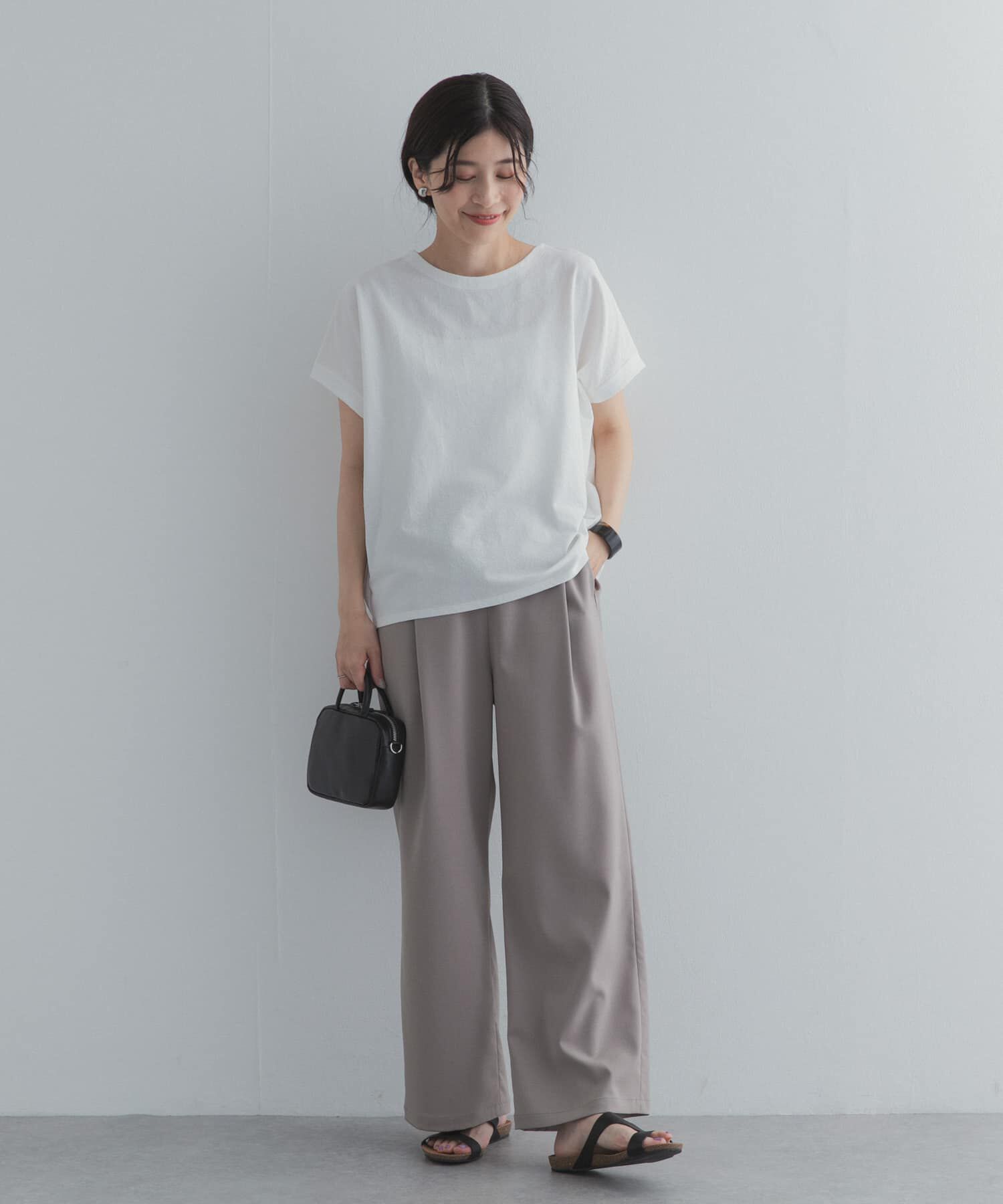 URBAN RESEARCH DOORS「リネンタッチBACKボタンプルオーバー」|Tシャツ・カットソー|