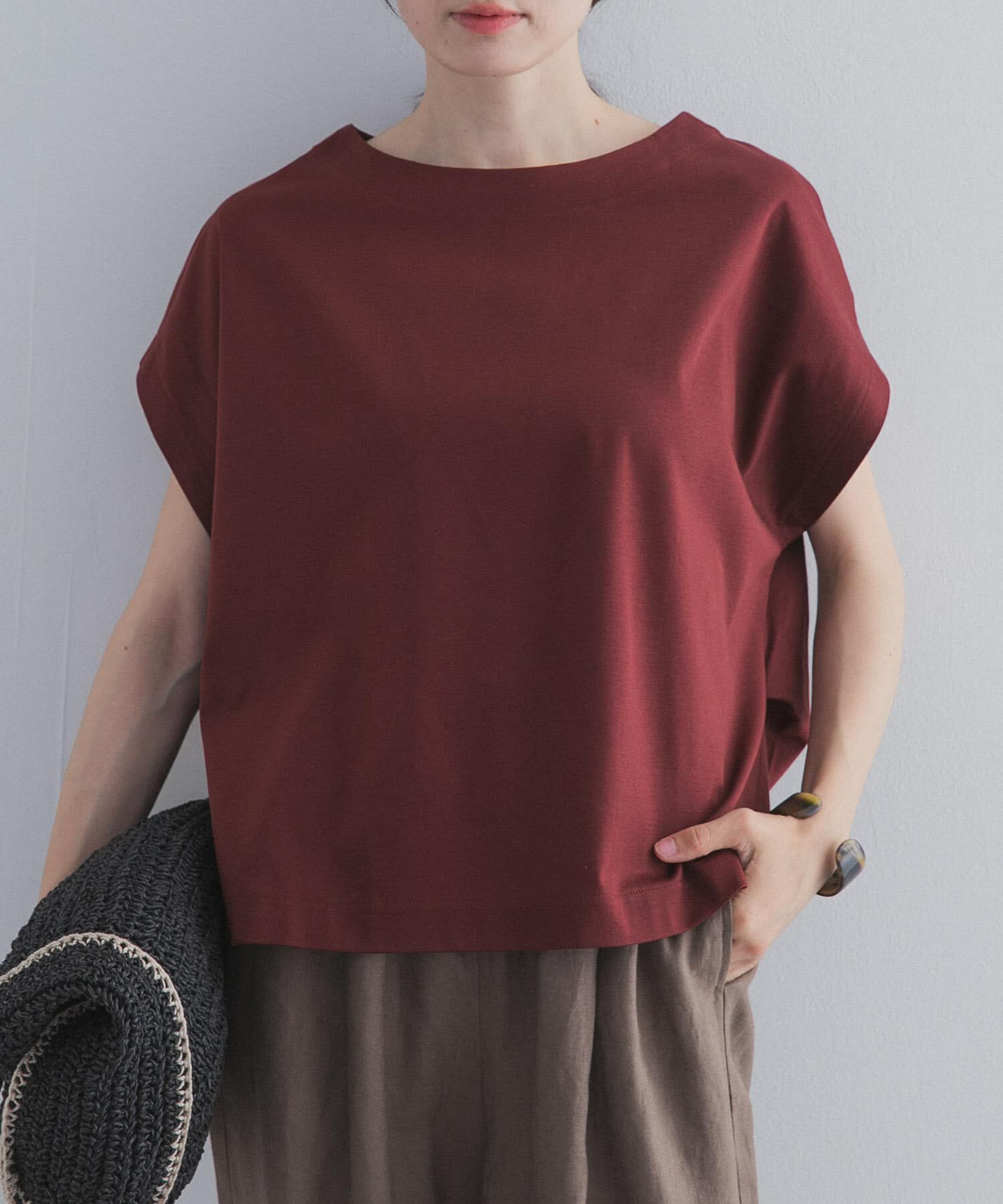 URBAN RESEARCH DOORS「『UR TECH』サマシェアバックタックコクーンプルオーバー」|Tシャツ・カットソー|