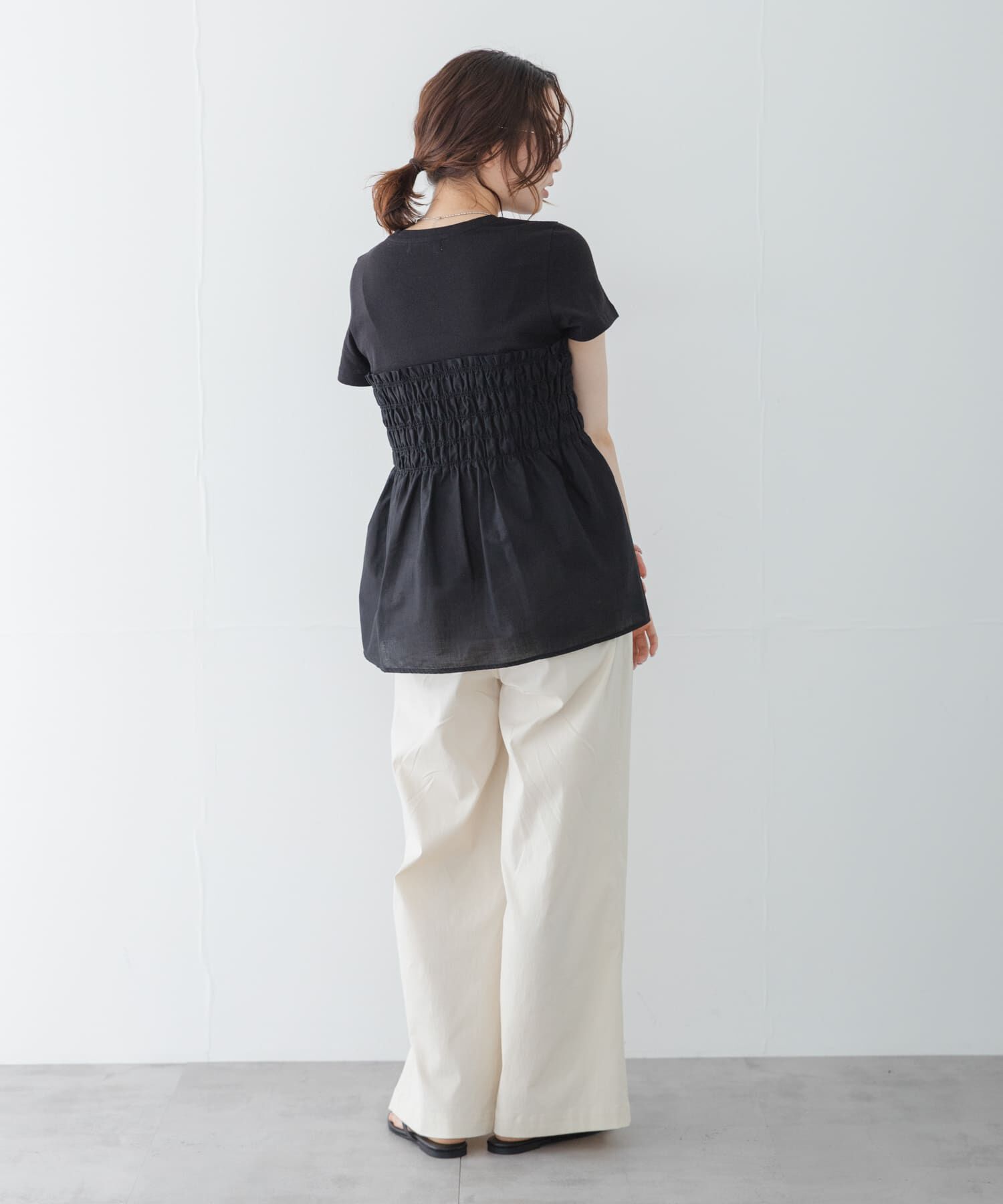 Sonny Label 「シャーリングビスチェコンビプルオーバー」|Tシャツ・カットソー|