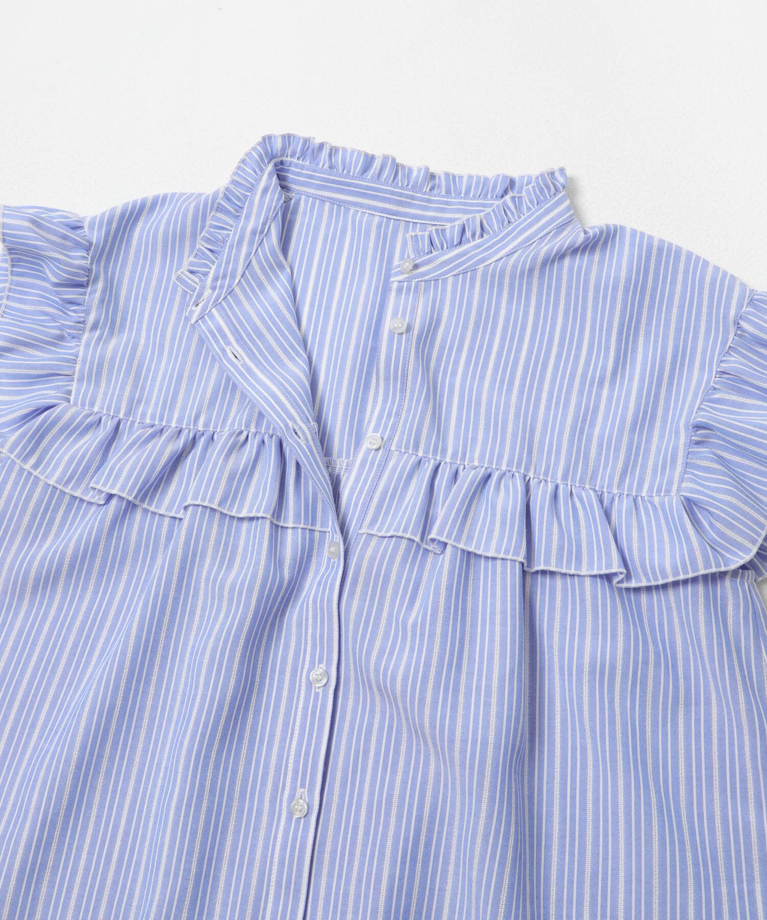 Sonny Label 「スタンドカラーフリルシャツブラウス」|シャツ・ブラウス|