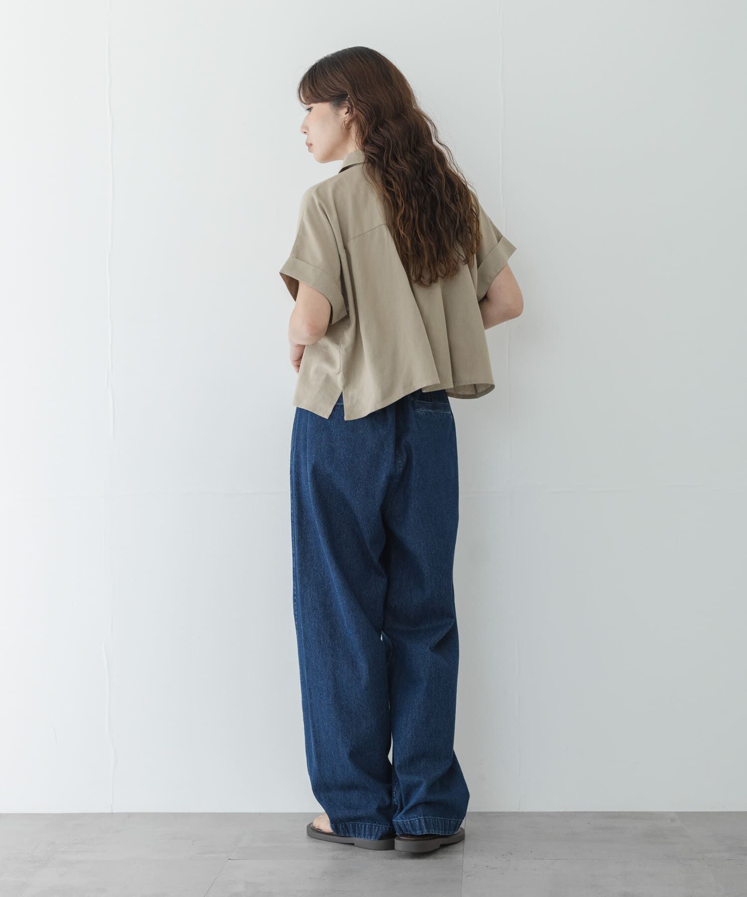 Sonny Label 「リネン混クロップドドルマンシャツ」|シャツ・ブラウス|