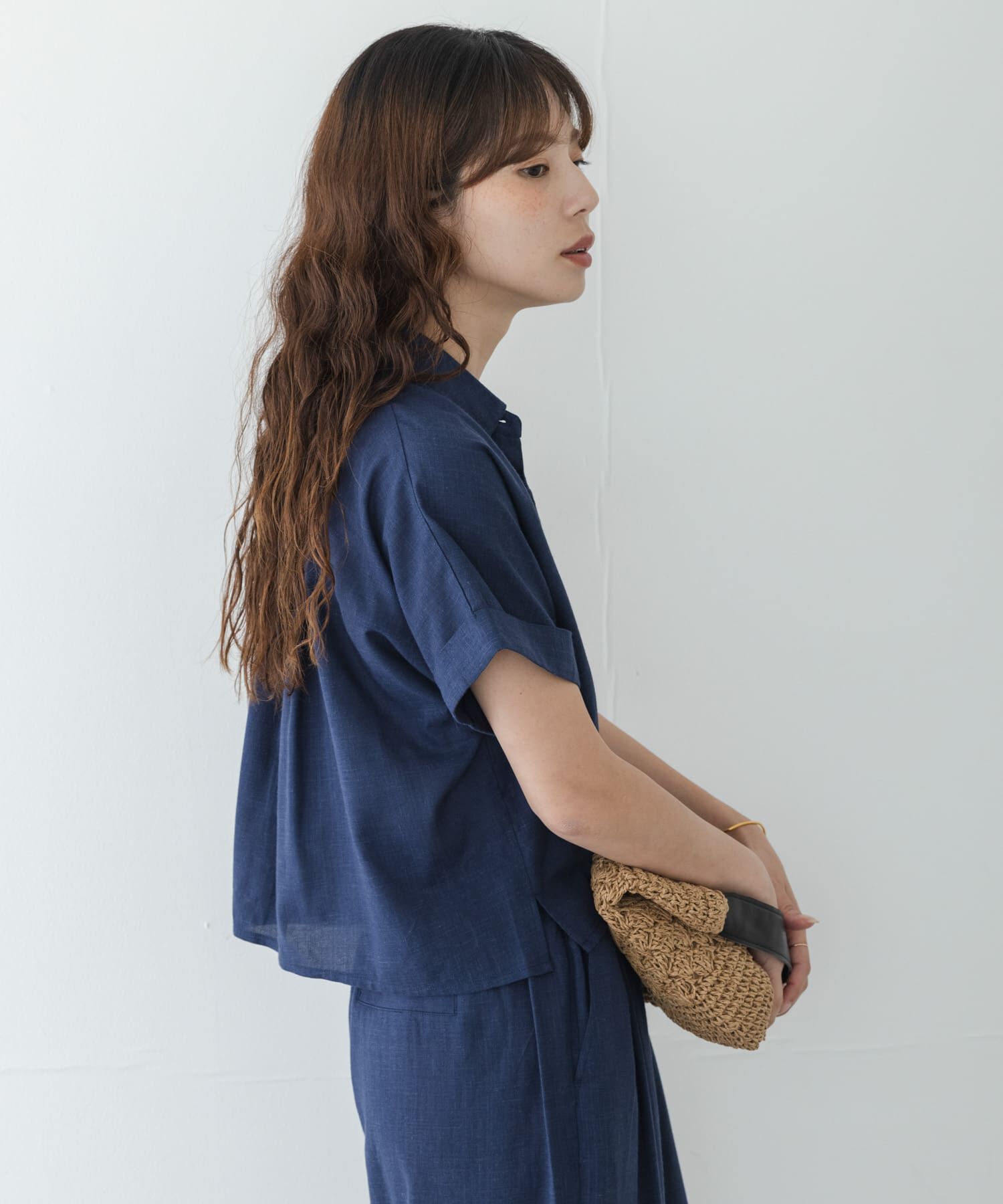 Sonny Label 「リネン混クロップドドルマンシャツ」|シャツ・ブラウス|