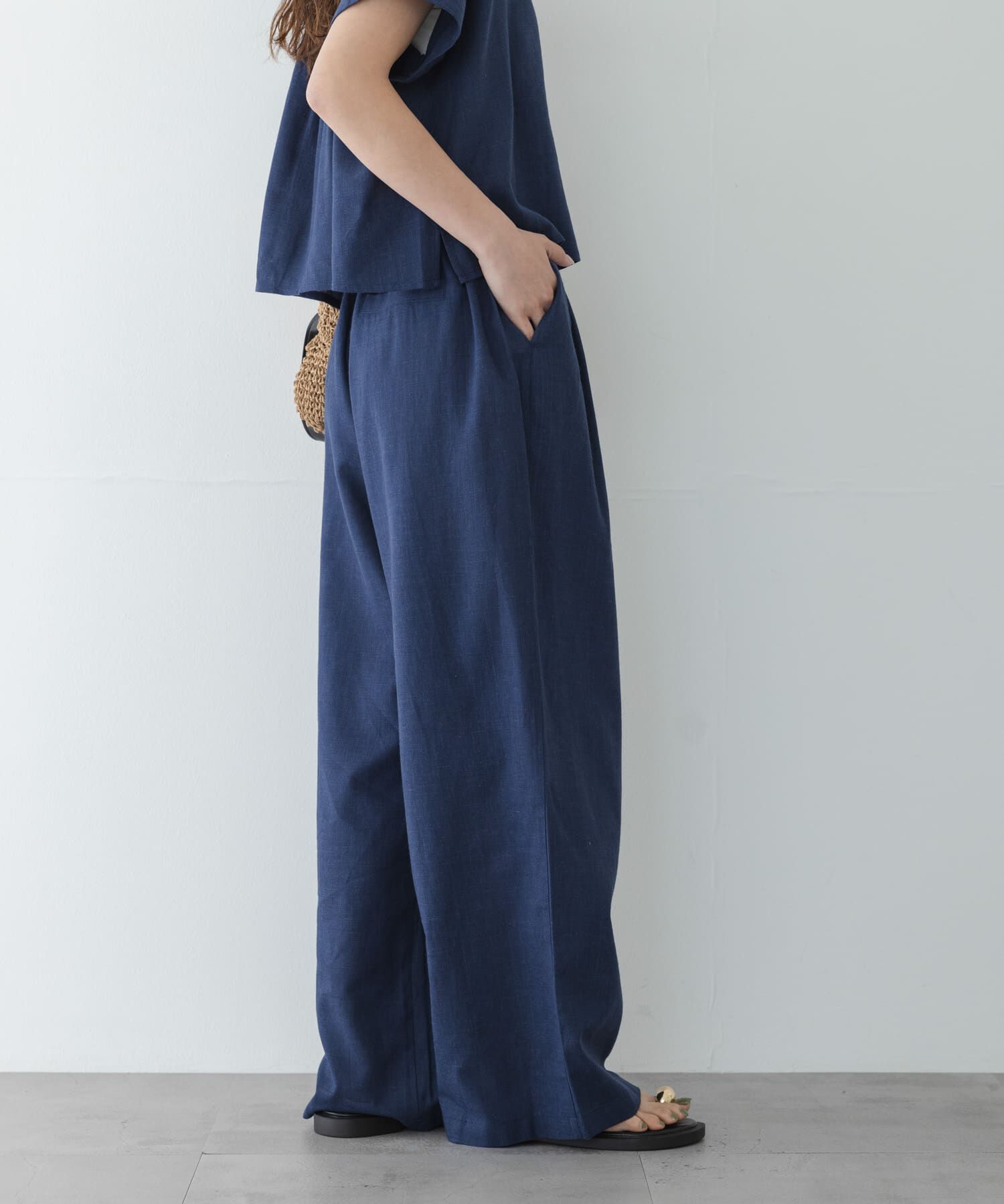Sonny Label 「リネン混イージーワイドパンツ」|その他|