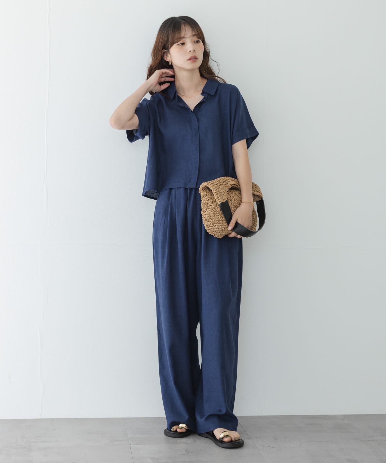 Sonny Label 「リネン混イージーワイドパンツ」|その他|