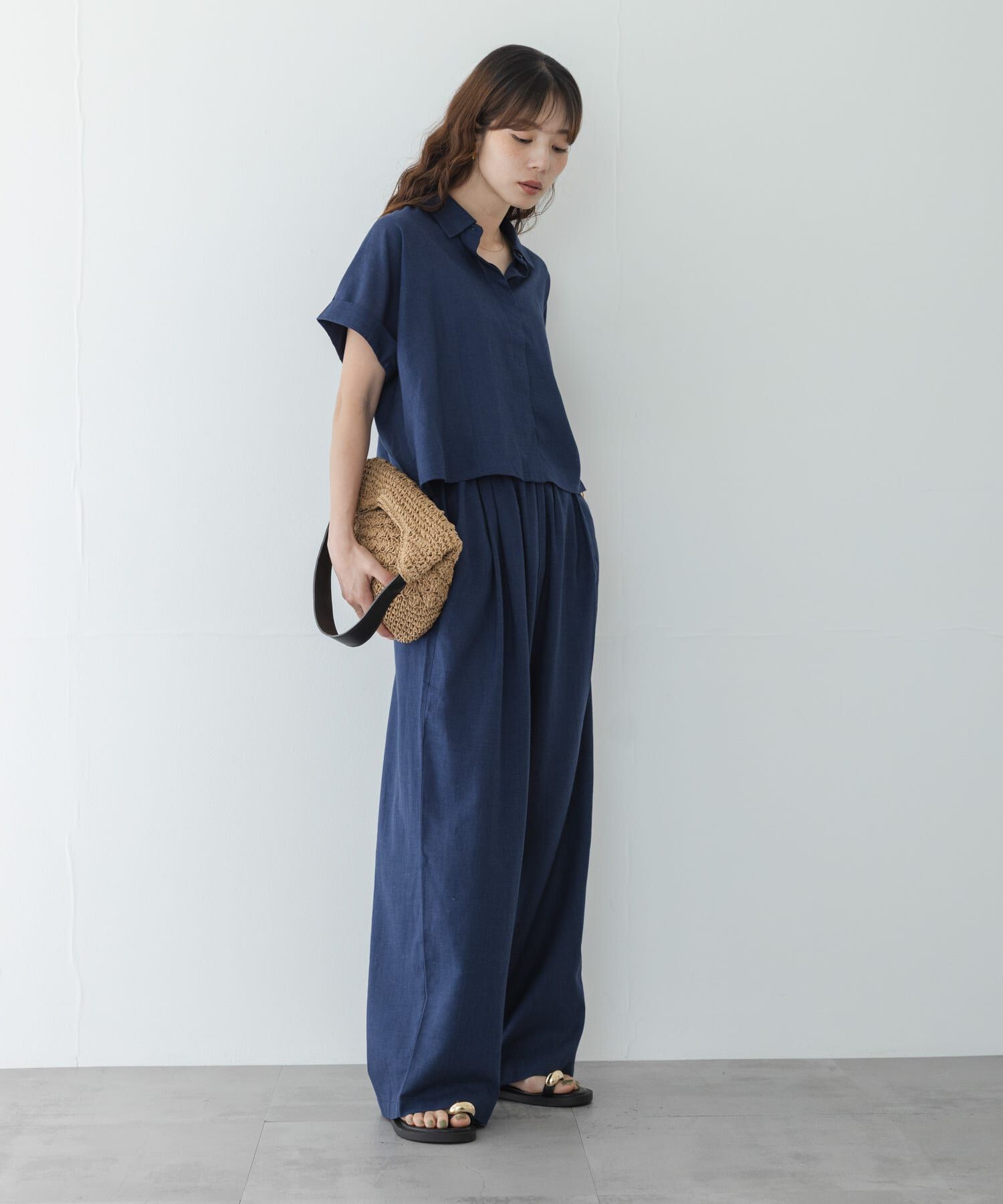 Sonny Label 「リネン混イージーワイドパンツ」|その他|