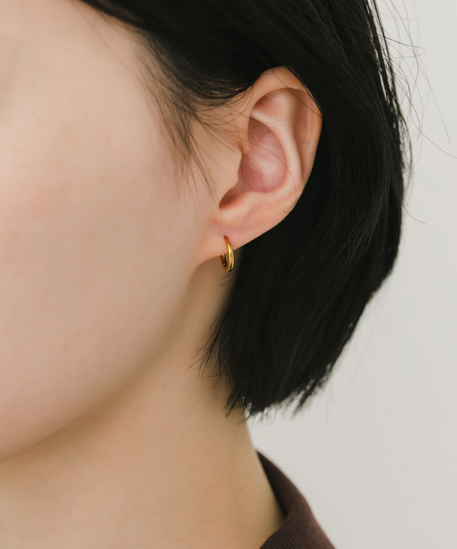 SMELLY「ステンレスフープピアス10mm」|ピアス|
