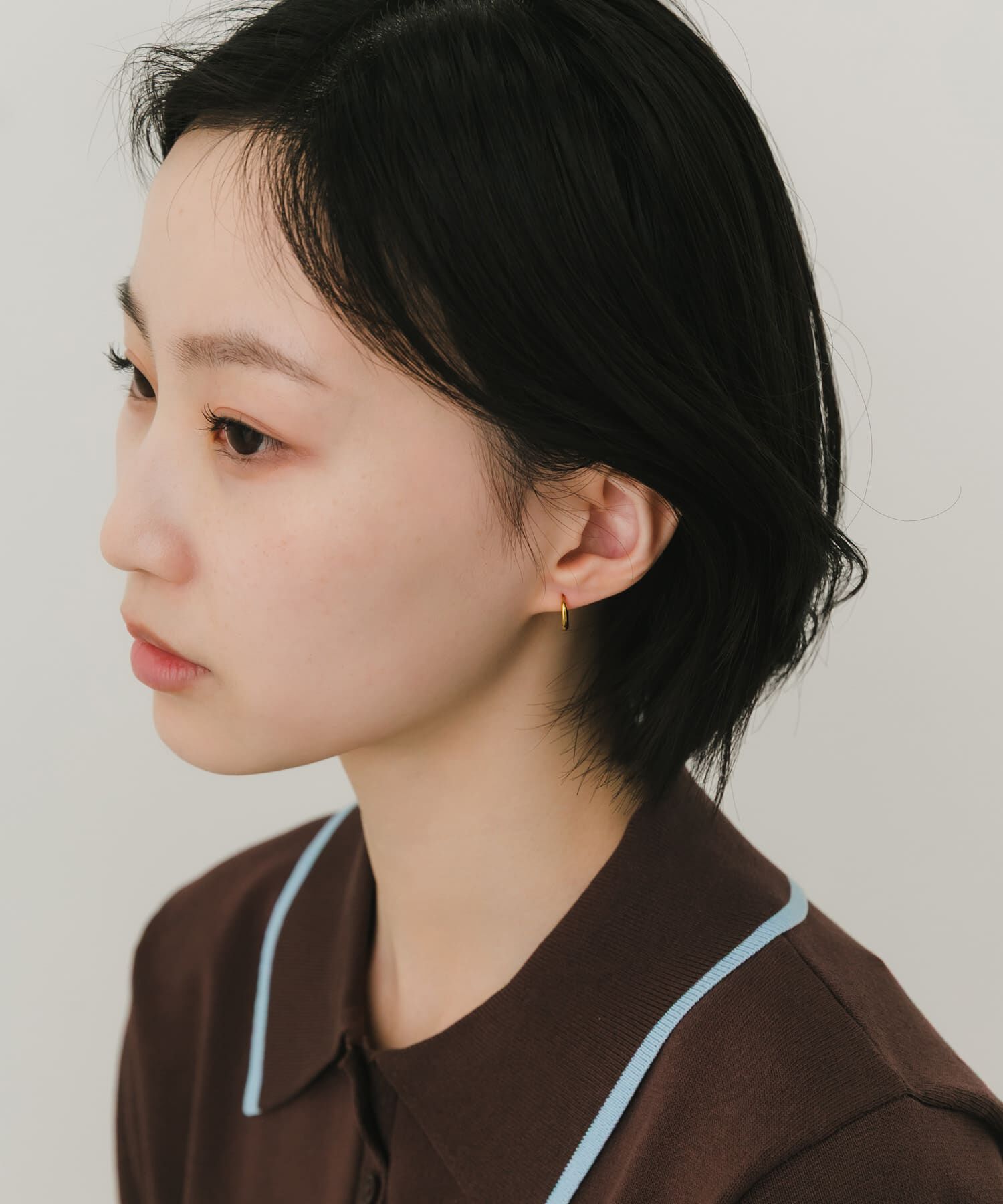SMELLY「ステンレスフープピアス10mm」|ピアス|