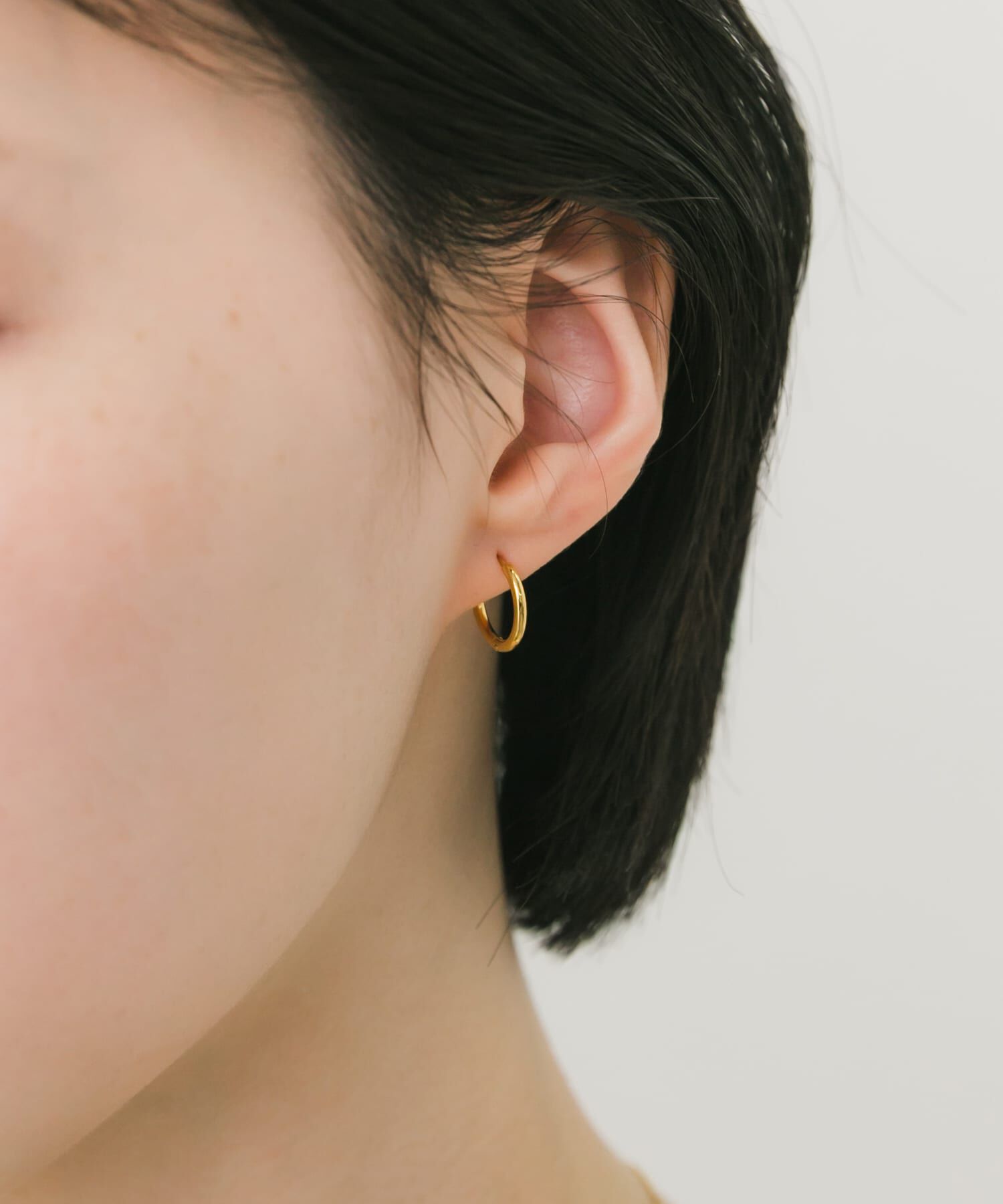 SMELLY「ステンレスフープピアス13mm」|ピアス|