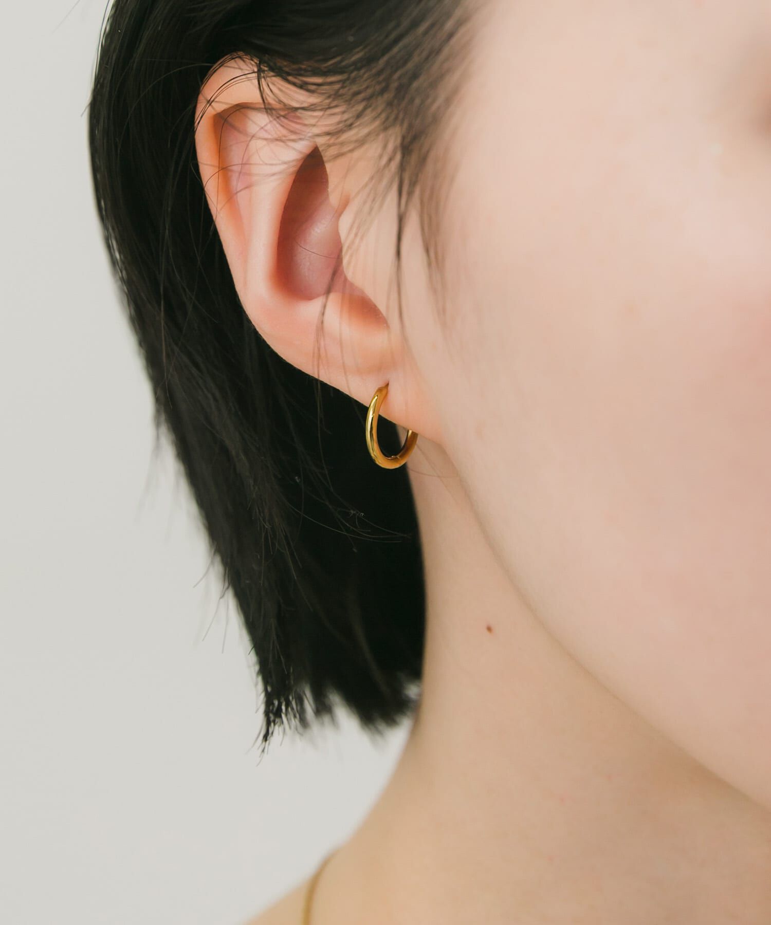 SMELLY「ステンレスフープピアス13mm」|ピアス|