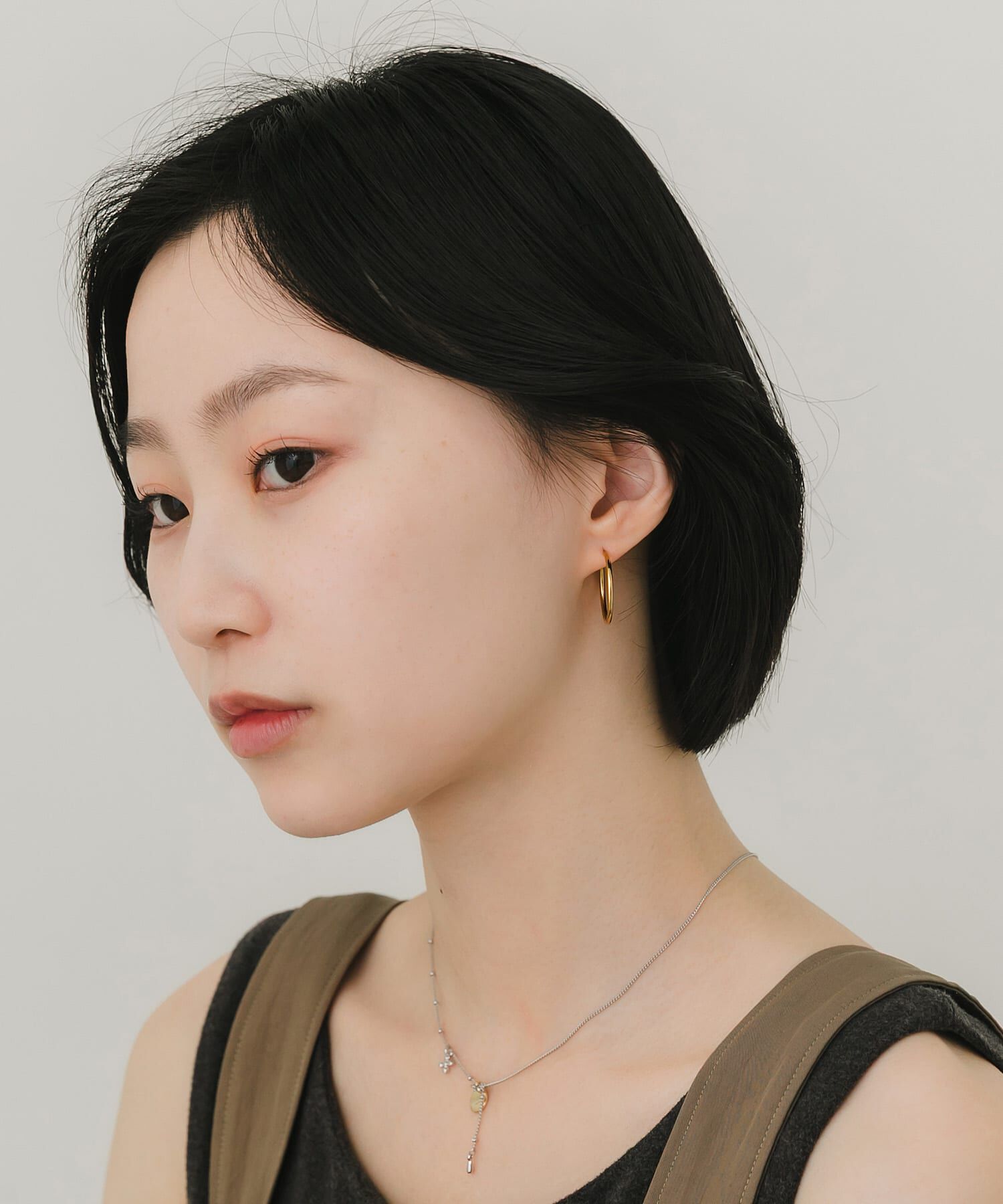 SMELLY「ステンレスフープピアス23mm」|ピアス|