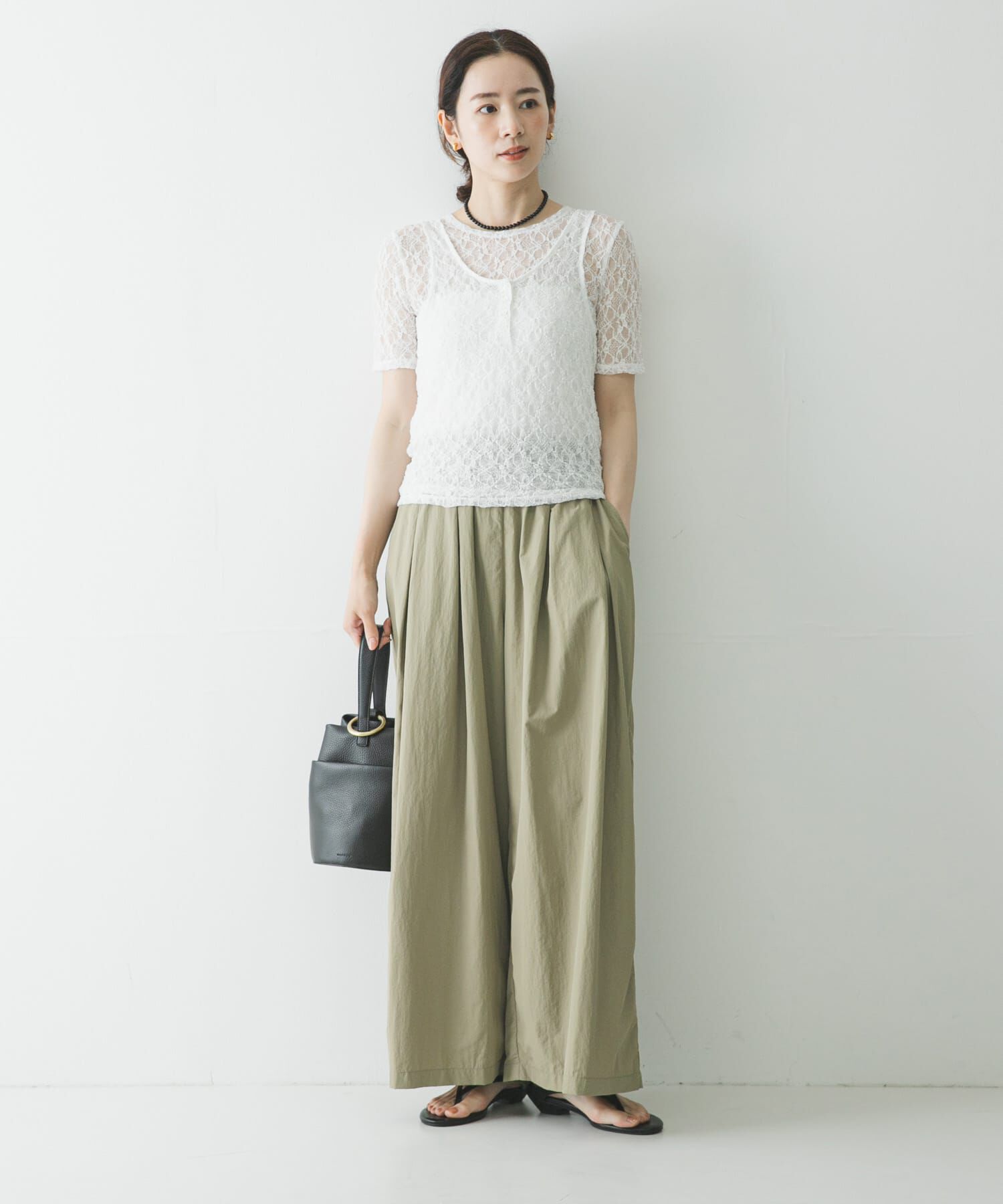 URBAN RESEARCH「ストレッチレース2WAYタンクトップ」|タンクトップ|