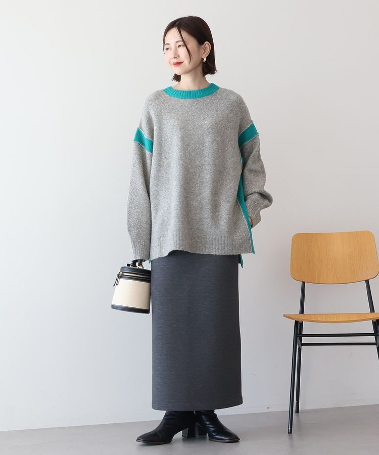 AMERICAN HOLIC「バイカラーニットプルオーバー【WEB限定カラー有り】」|ニット・セーター|