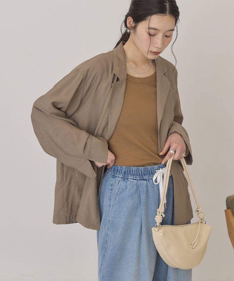 AMERICAN HOLIC「【接触冷感】ニュアンスオーバージャケット」|テーラードジャケット|Mocha