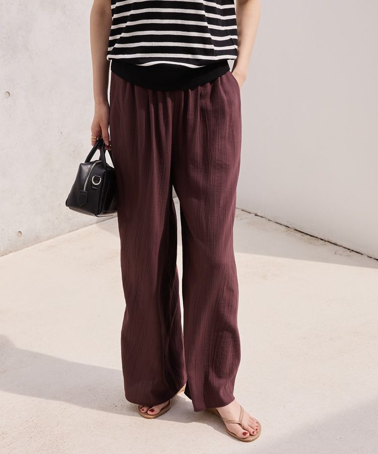 AMERICAN HOLIC「【WEB限定】接触冷感ワッシャーイージーパンツ」|その他|Brown