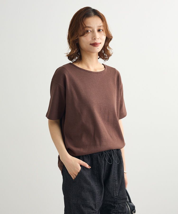 Green Parks「・Petit Fleur リブオーバーサイズTEE」|Tシャツ・カットソー|